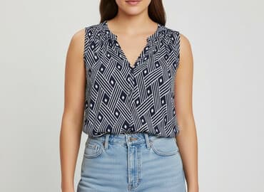 białe luźna bluzki: Holly & Whyte, Bluzka damska, rozmiar XL — 7