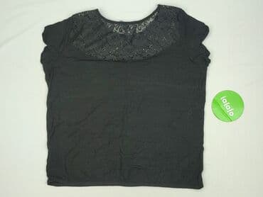 czarne t shirty damskie w serek: Clockhouse, T-shirt damski, rozmiar L — 3