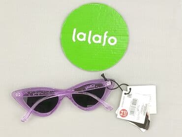 złote dodatki do zielonej sukienki: Glasses, Sunglasses, Cat eyes design, condition - Perfect — 3