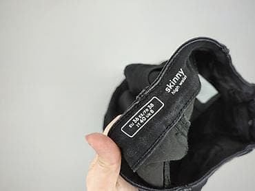 jeans wysoki stan: Skiny, Jeansy damskie, rozmiar S — 4