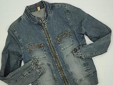 kurtka jeansowa patchwork: Kurtka jeansowa damska, rozmiar L — 1