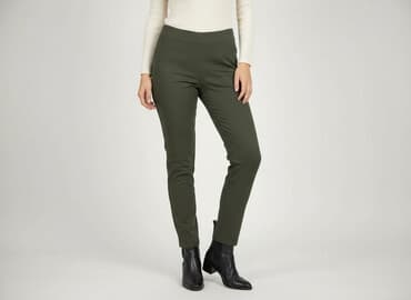 jaki krawat do zielonej sukienki: Spodnie materiałowe damskie, rozmiar M — 6