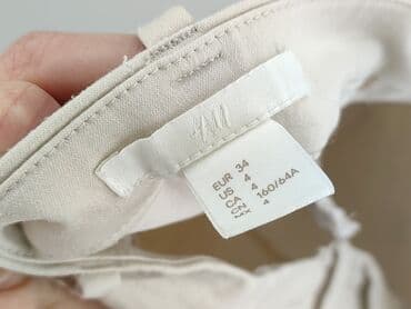 spodnie lyocell: H&M, Spodnie materiałowe damskie, rozmiar XS — 4