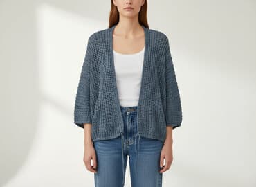 koszulka ze ściągaczem: Kardigan damski, rozmiar S — 5