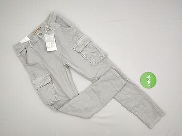 spodnie cargo damskie: Denim, Spodnie cargo damskie, rozmiar M — 2