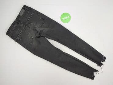 spodnie z dziurami wysoki stan: Stradivarius, Jeansy damskie, S — 3