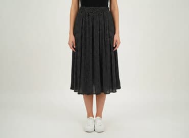 spódnice czarne w białe groszki: Спідниця жіноча, розмір S — 1