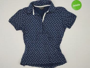 koszulka z długim rękawem w paski: Damska koszulka polo, XL — 2