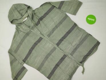 bluza lniana z kapturem: Woman Collection, Ponczo damskie, rozmiar One size — 3