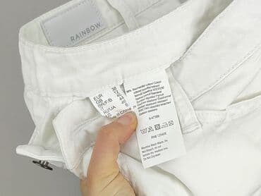 biale trampki ck: RAINBOW, Spodnie materiałowe damskie, rozmiar M — 5