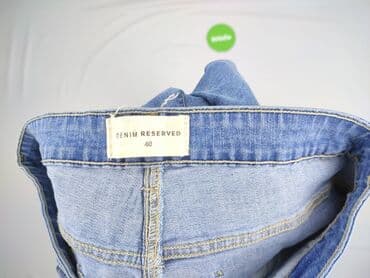 dżinsy reserved z kwiatami: Jeansy damskie, rozmiar L — 4