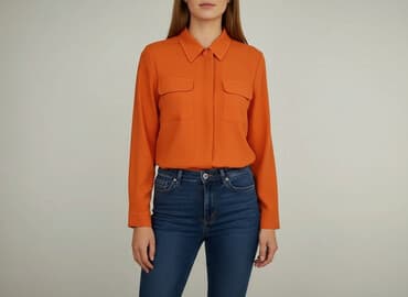 bluzki damskie pomarańczowa: Bluzka damska, rozmiar S — 9