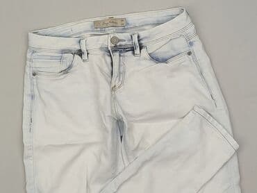 biale szerokie jeansy: Denim Collection, Jeansy dla mężczyzn, rozmiar S — 1