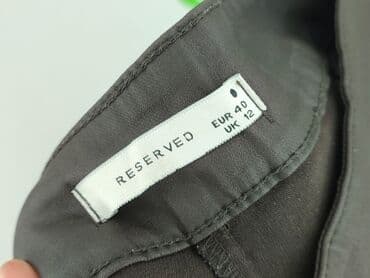 reserved spodnie wysoki stan: Spodnie materiałowe damskie, rozmiar L — 5