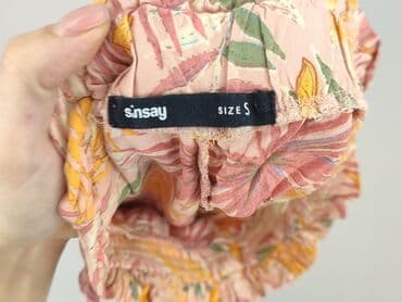 krótkie spodenki paper bag: Sinsay, Szorty damskie, rozmiar S — 4