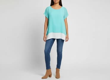 długość koszulki a wzrost: Bluzka damska, rozmiar S — 6