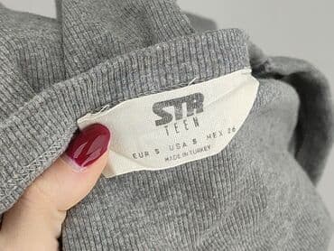 koszulka z prazkowanej dzianiny: Top damski, rozmiar S — 4