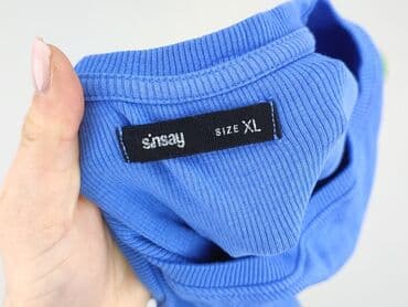 sinsay bluzki z krótkim rękawem: Sinsay, Top damski, rozmiar XL — 5