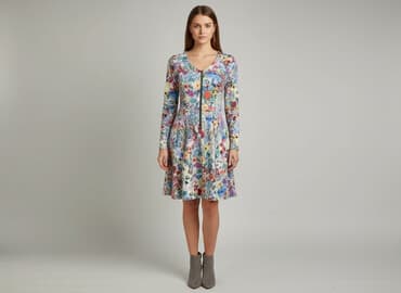 sukienka na wesele krótki rękaw: Sukienka damska, rozmiar S — 1