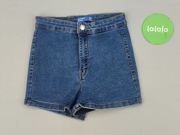 krótkie spodenki z wysokim stanem sinsay: DENIM JEANS, Szorty damskie, rozmiar S — 3