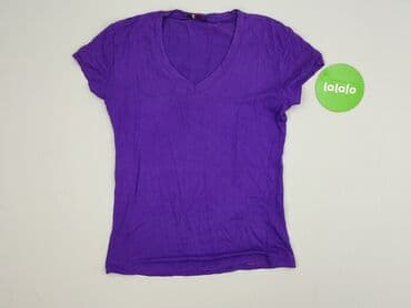 czarne t shirty w serek damskie: T-shirt damski, rozmiar L — 2