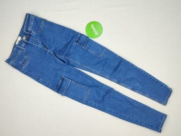 skinny zimowe ciepłe dżinsy: Denim, Jeansy damskie, rozmiar S — 2