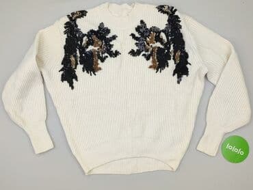 bialy sweterek hm: H&M, Sweter damski, rozmiar S — 2