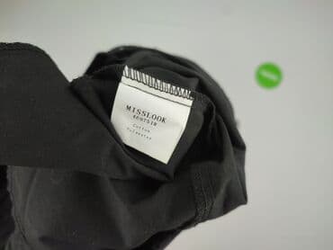 spodnie serduszka by o la la czarne: Misslook, Spodnie materiałowe damskie, rozmiar L — 5