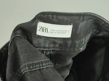 spódniczki jeansowe czarne: Zara, Spódnica damska, rozmiar M — 4