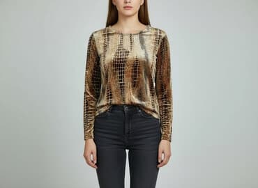 skórzana bluzki: Bluzka damska, rozmiar S — 5