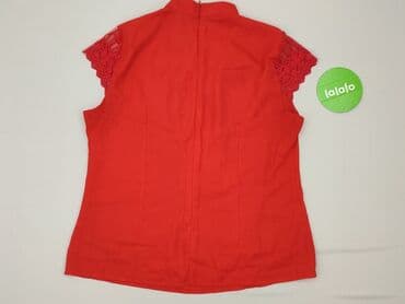 czerwone bluzki eleganckie: Bluzka damska, rozmiar L — 4