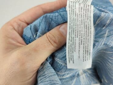 zara koszula z bambusem: Сорочка 12 р., стан - Дуже гарний, візерунок - Принт, колір - Синій — 5