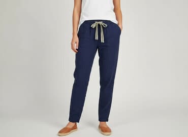 joggery damskie jasne: Mango, Spodnie materiałowe damskie, rozmiar S — 6