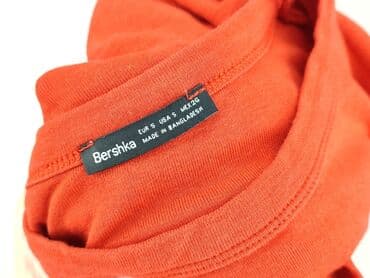 czerwone t shirty damskie z nadrukiem: Bershka, T-shirt damski, rozmiar S — 5