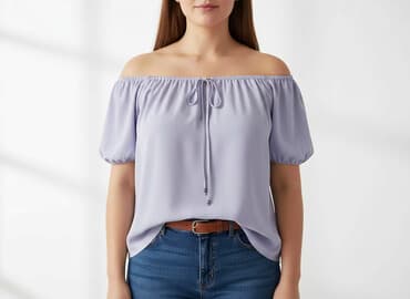 liliowa sukienka plus size: Bhs, Bluzka damska, rozmiar XL — 8