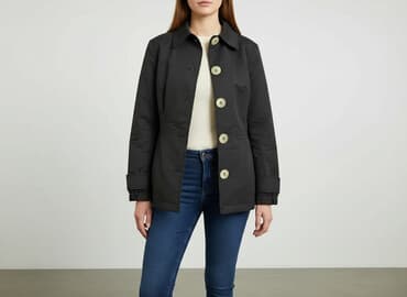 kurtki zimowe damskie c a: Płaszcz damski, rozmiar S — 7