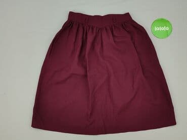 bordowa spódnice midi: Spódnica damska, rozmiar S — 4
