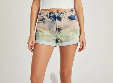 bluzki indygo: Topshop Moto, Szorty damskie, rozmiar XS — 7