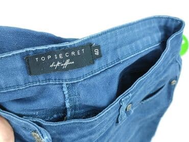 jeansy wide: Jeansy damskie, rozmiar L — 4