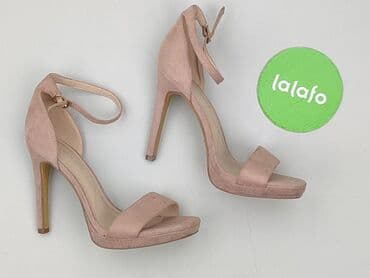 srebrne buty deichmann: Sandały damskie, 37 — 2