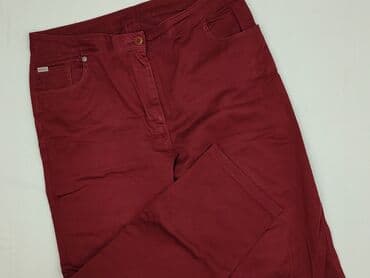 Women: Material trousers for women, size 3XL (EU 46) — 1