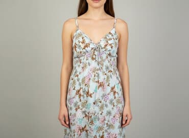 sukienki maxi na wesele niebieska: Sukienka damska, rozmiar L — 6