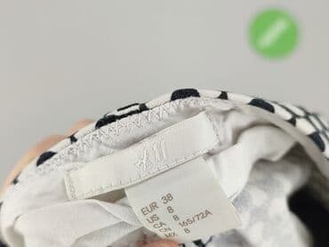 legginsy woskowane wysoki stan: H&M, Material trousers for women, M — 4