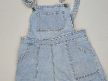 jeansy z wiazanymi nogawkami: Ogrodniczki damskie, rozmiar L — 1