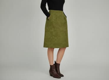 zielone spódnice z eko skóry: Spódnica damska, rozmiar M — 1
