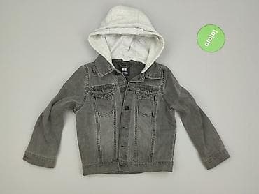crop sweter: Dziecięca kurtka jeansowa, 5-6 lat, 110-116 cm, Next, stan - Bardzo dobry — 2