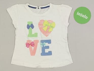 koszulka z prazkowanej dzianiny: T-shirt, 3-4 years, 98-104 cm, condition - Very good — 2