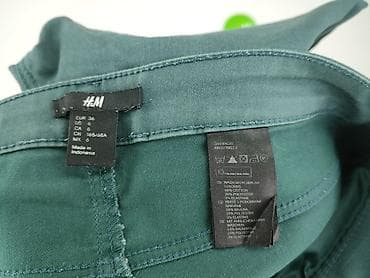 moda h: H&M, Material trousers for women, size S — 4