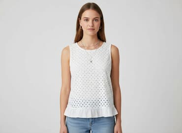 białe gladka bluzki: Bluzka damska, rozmiar S — 5