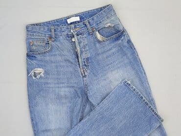 woskowane spodnie z wysokim stanem h m: H&M, Jeansy damskie, S — 1